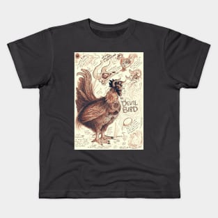 Devil Bird Cryptid Rooster Kids T-Shirt